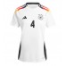 Camisa de time de futebol Alemanha Jonathan Tah #4 Replicas 1º Equipamento Feminina Europeu 2024 Manga Curta